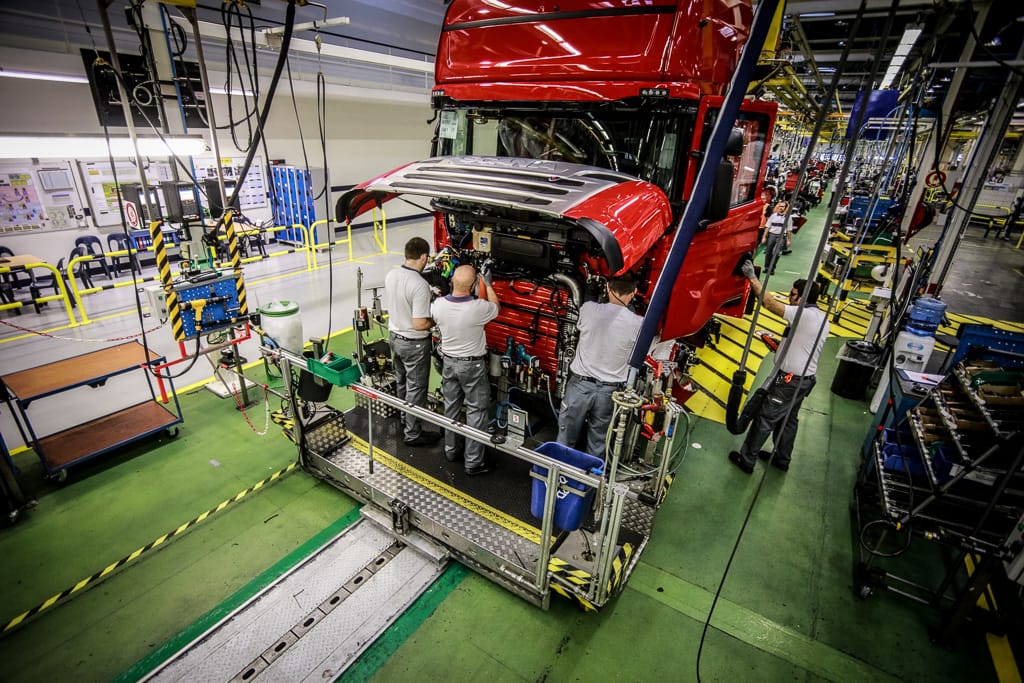 14260 véhicules assemblés à Scania Angers