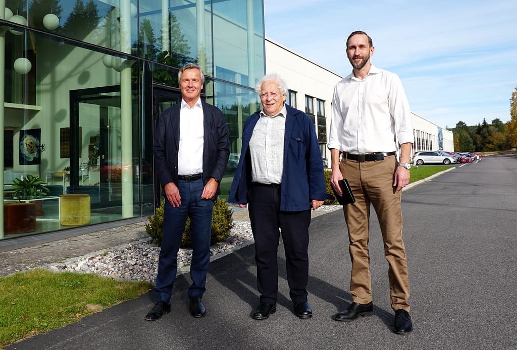 de gauche à droite : Thomas von Koch, Bengt-Olof Hammar, Peter Cederholm