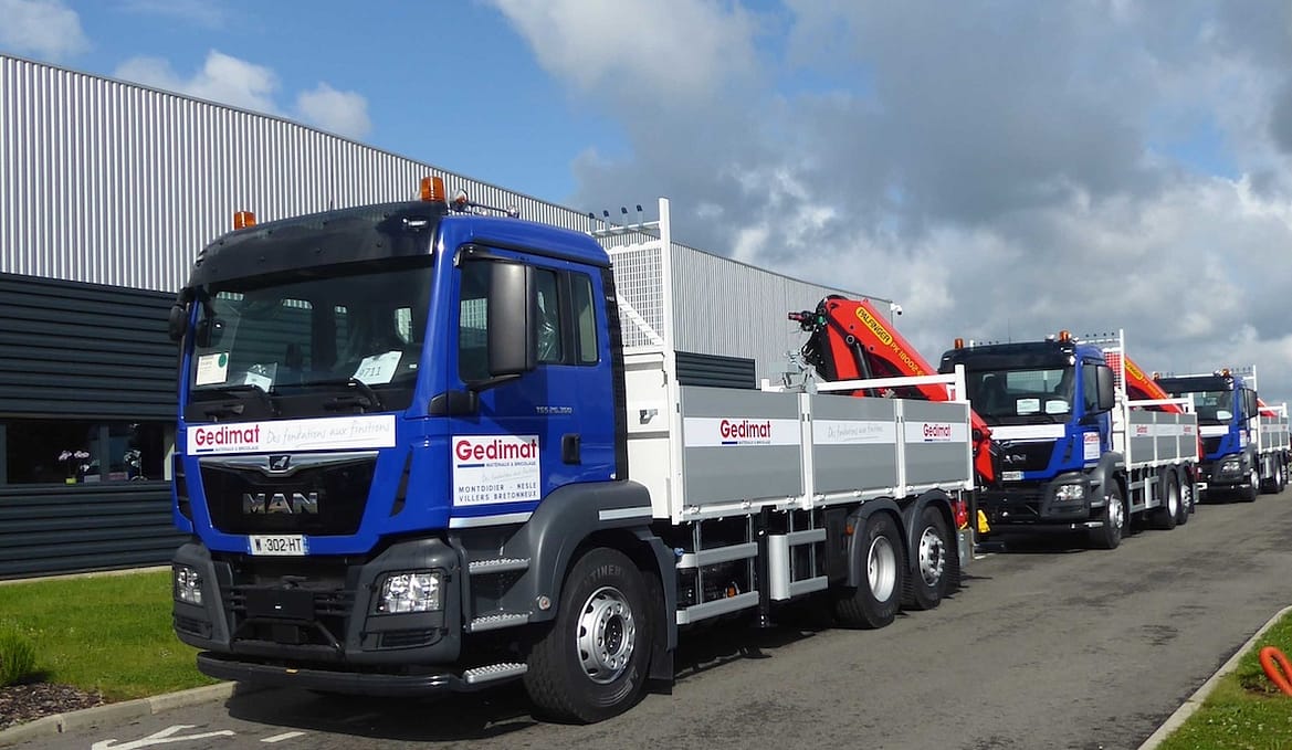 Trois nouvelles grues pour Gedimat