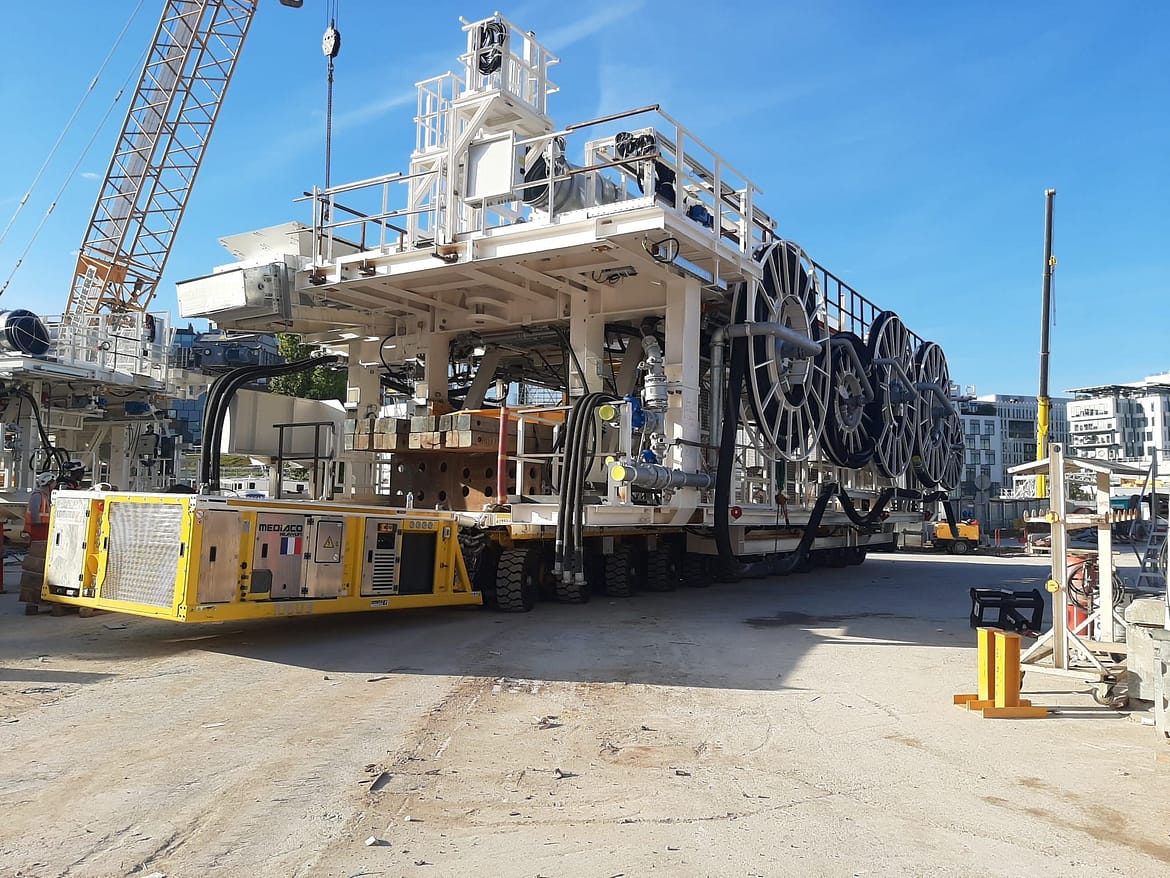 Ligne 15 Ouest à Nanterre : Mediaco en première ligne pour la manutention du tunnelier