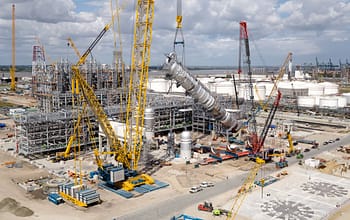 Levage et transport XXL : LR12500-1.0 et SPMT 224 lignes d'essieux à l’œuvre sur INEOS Project ONE