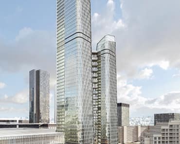 Les façades des tours The Link attribuées à Goyer