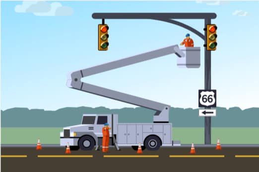 Nacelles : prévenir les risques lors des travaux à proximité des routes
