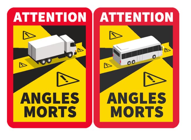 La signalisation des angles morts aussi sur les engins de BTP