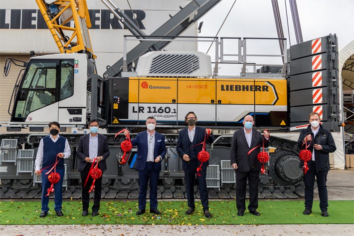 Liebherr livre sa première grue sur batterie en Asie