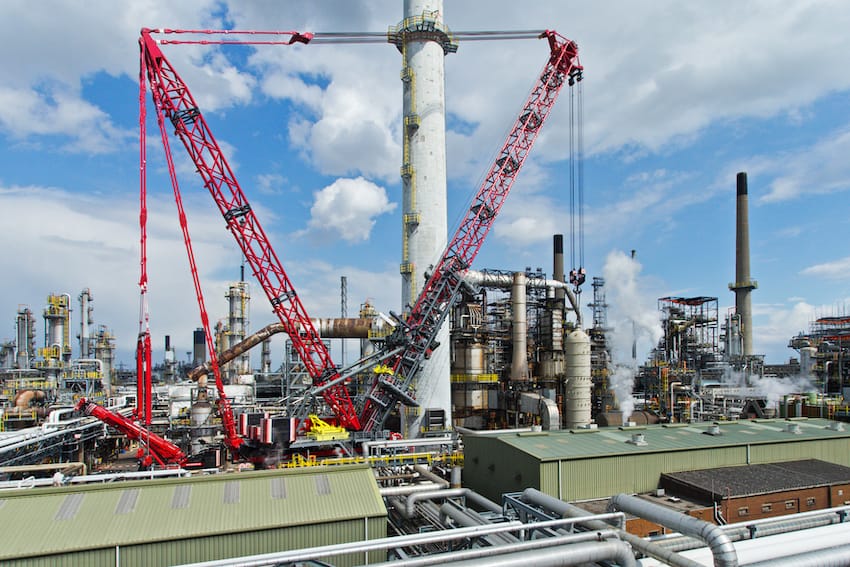 Premier levage pour la grue Focus30 de Mammoet